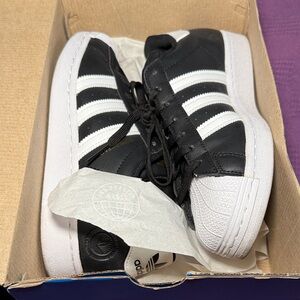 Adidas Classic Black and White Trainers